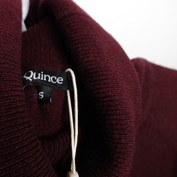 Quince Burgundy Cashmere Dress - Picture 9 of 10